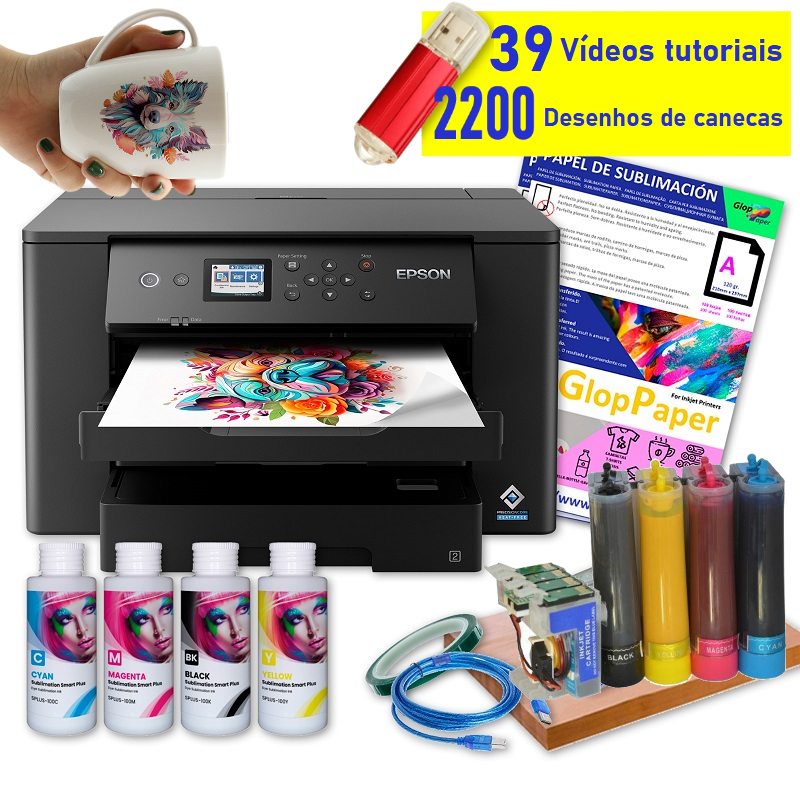 Impressora A3 de sublimação WF-7310 com ciss